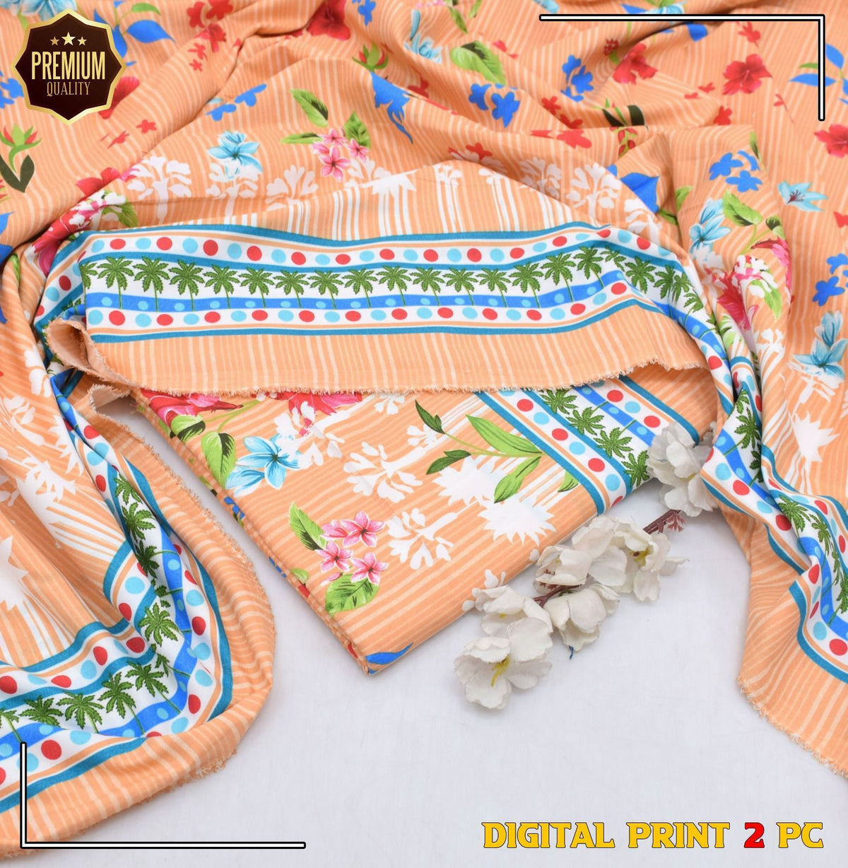 Floral Luxe Digital Print 2-Piece Suit